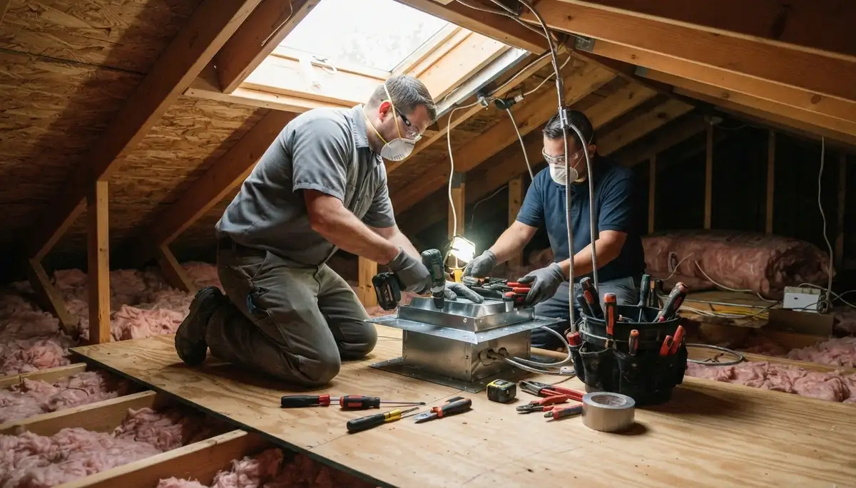Attic fan installation and repair service for Tacoma, WA homes by On Call Electrical
