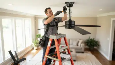 Ceiling fan installation service in Tacoma, WA by On Call Electrical