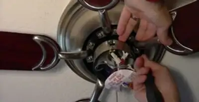Ceiling fan installation with electrical wiring and mounting by professional electrician in Tacoma, WA