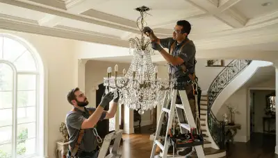 Chandelier installation service for Tacoma, WA homes by On Call Electrical electrician professionals
