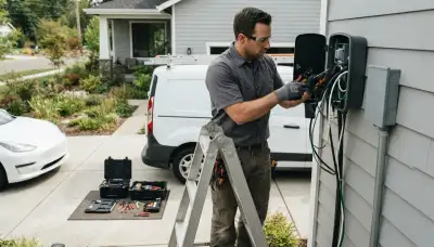 Electric car charger installation for Tacoma, WA homes by licensed electricians