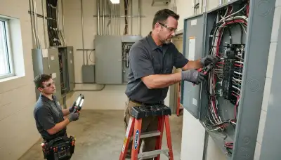 Electrician providing residential electrical wiring services in Tacoma, WA