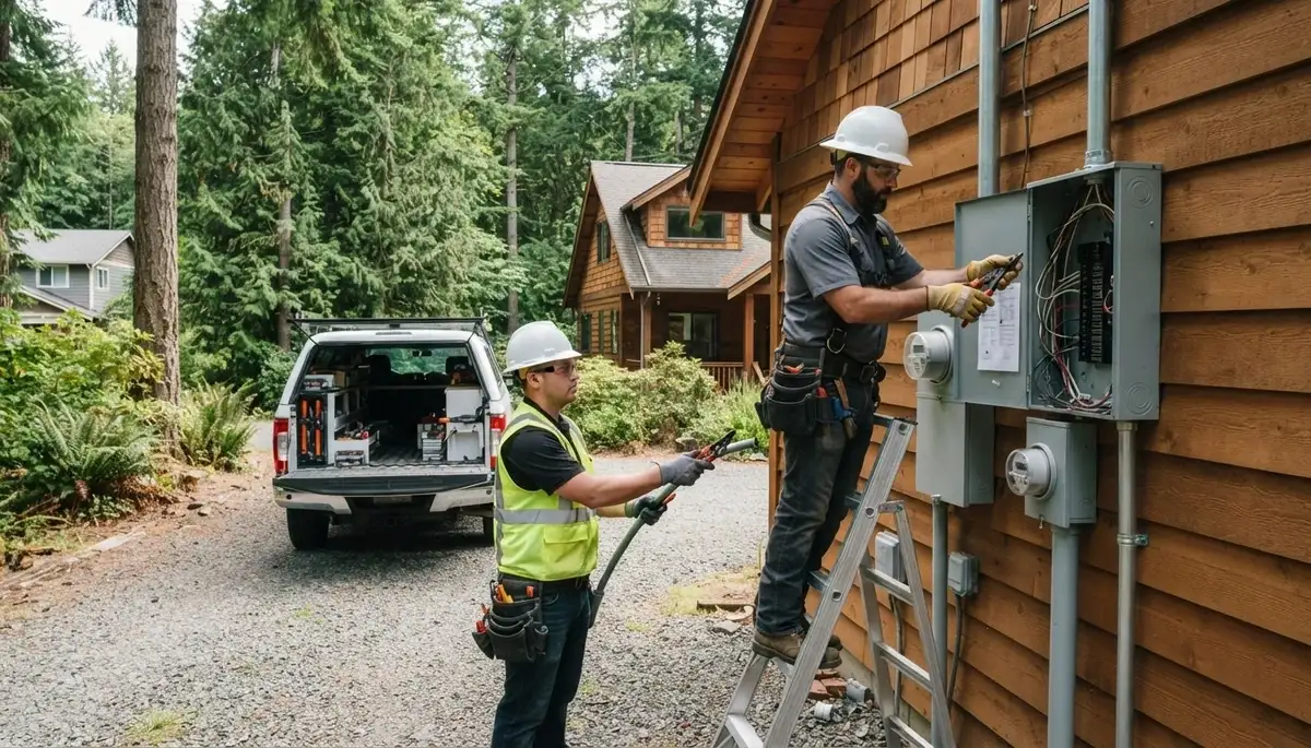 Professional electrician providing electrical services in Tacoma, WA