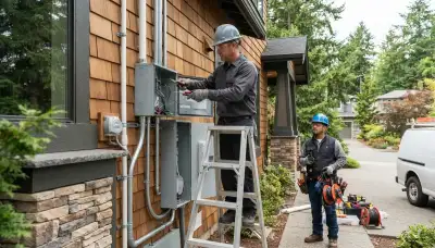 Professional electrician providing residential electrical services in Tacoma, WA