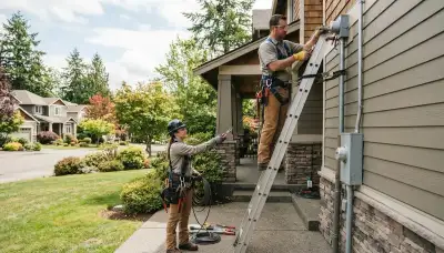 Professional electrician serving Tacoma, WA with electrical and Christmas lighting services