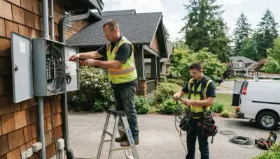 Professional electrician providing residential electrical services in Tacoma, WA