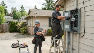 Tacoma, WA electrician providing professional electrical services and Christmas light installation