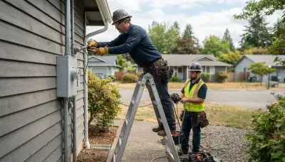 Tacoma, WA electrician providing professional electrical and Christmas light installation services