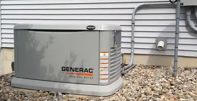 generator installation service featuring outdoor standby generator setup by licensed electricians in Tacoma, WA