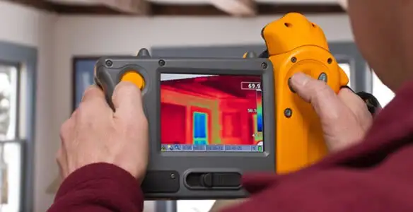 home energy audit service capturing thermal readings to analyze insulation and electrical efficiency in Tacoma, WA