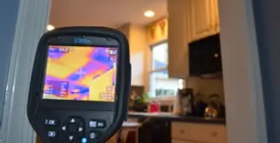 home energy audit service using thermal imaging to evaluate electrical efficiency inside a home in Tacoma, WA
