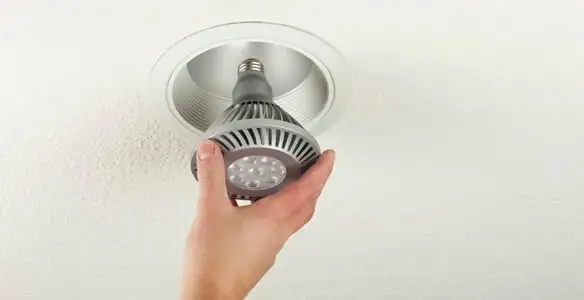 lighting installation service featuring recessed ceiling light installed by licensed professionals in Tacoma, WA