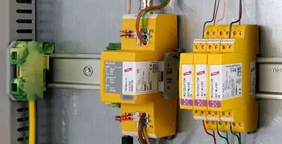 lightning surge protection system with surge suppressors installed by electrical service professionals in Tacoma, WA