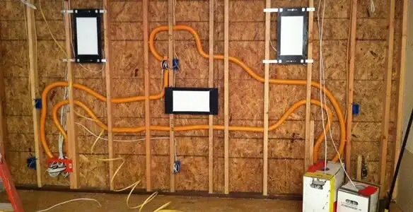 new construction wiring project displaying complete electrical system layout installed by professionals in Tacoma, WA