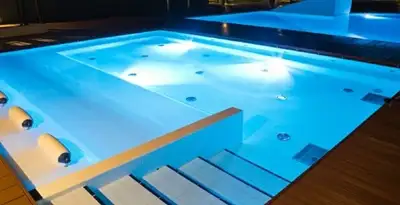 pool light installation and repair services providing modern illuminated pool lighting in Tacoma, WA