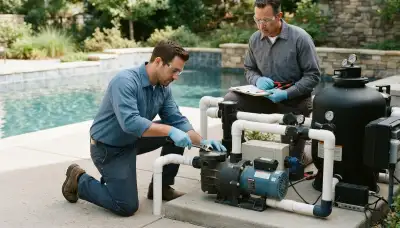 Tacoma, WA electrician servicing a residential pool pump electrical system and dedicated circuit