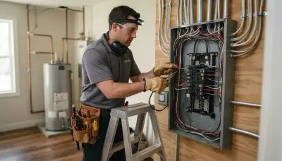 Residential electrician serving Tacoma, WA, assessing home electrical panels, wiring, and circuits