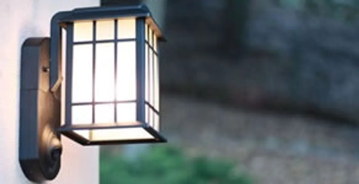 security light installation services with professionally mounted exterior wall light in Tacoma, WA