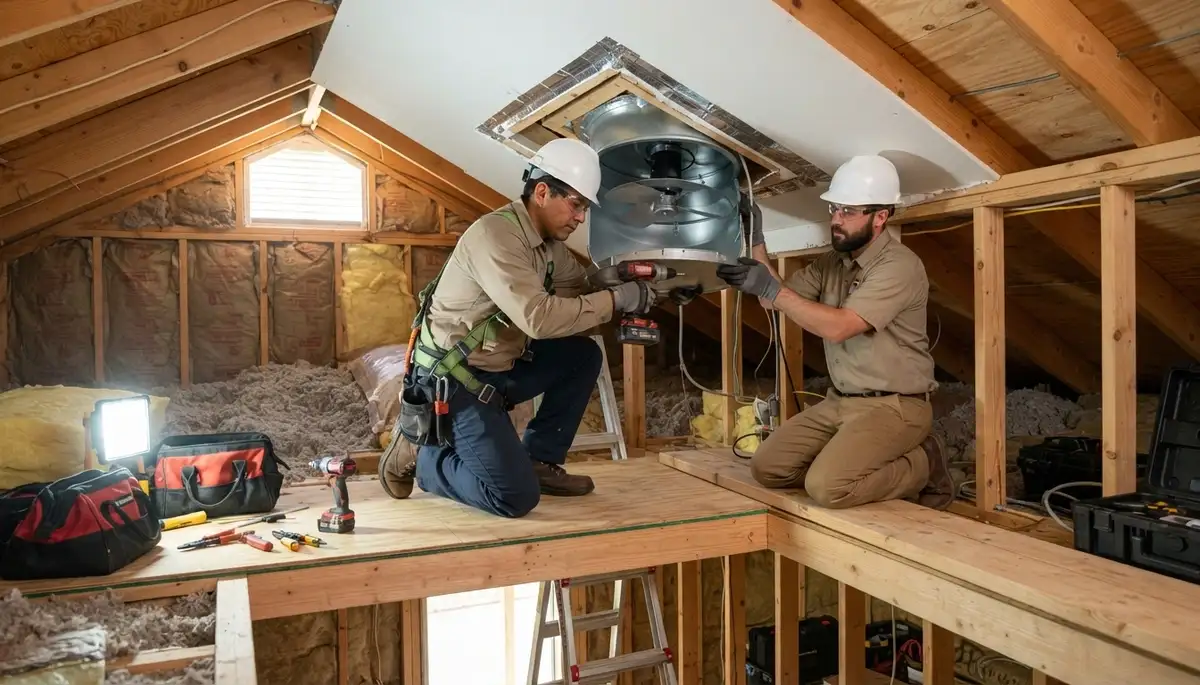 Whole house fan installation service for Tacoma, WA homes by local electricians