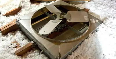 whole house fan installation services with attic-mounted ventilation unit in Tacoma, WA