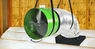whole house fan installation services with professionally mounted ventilation fan system in Tacoma, WA